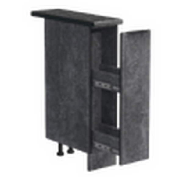 Бутылочница выдвижная 20 цвет Бетон темный столешница Луна SANTREK HOME (ЛДСП)