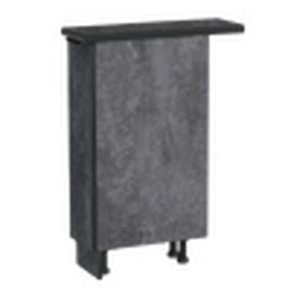 Бутылочница выдвижная 20 цвет Бетон темный столешница Луна SANTREK HOME (ЛДСП)