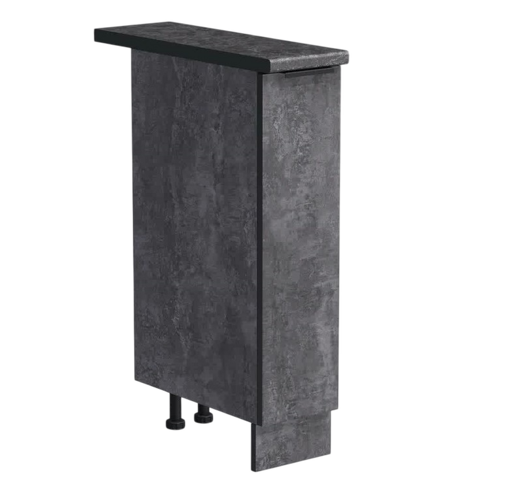 Бутылочница выдвижная 20 цвет Бетон темный столешница Луна SANTREK HOME (ЛДСП)