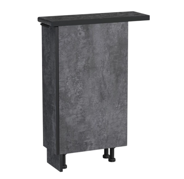 Бутылочница выдвижная 20 цвет Бетон темный столешница Луна SANTREK HOME (ЛДСП)