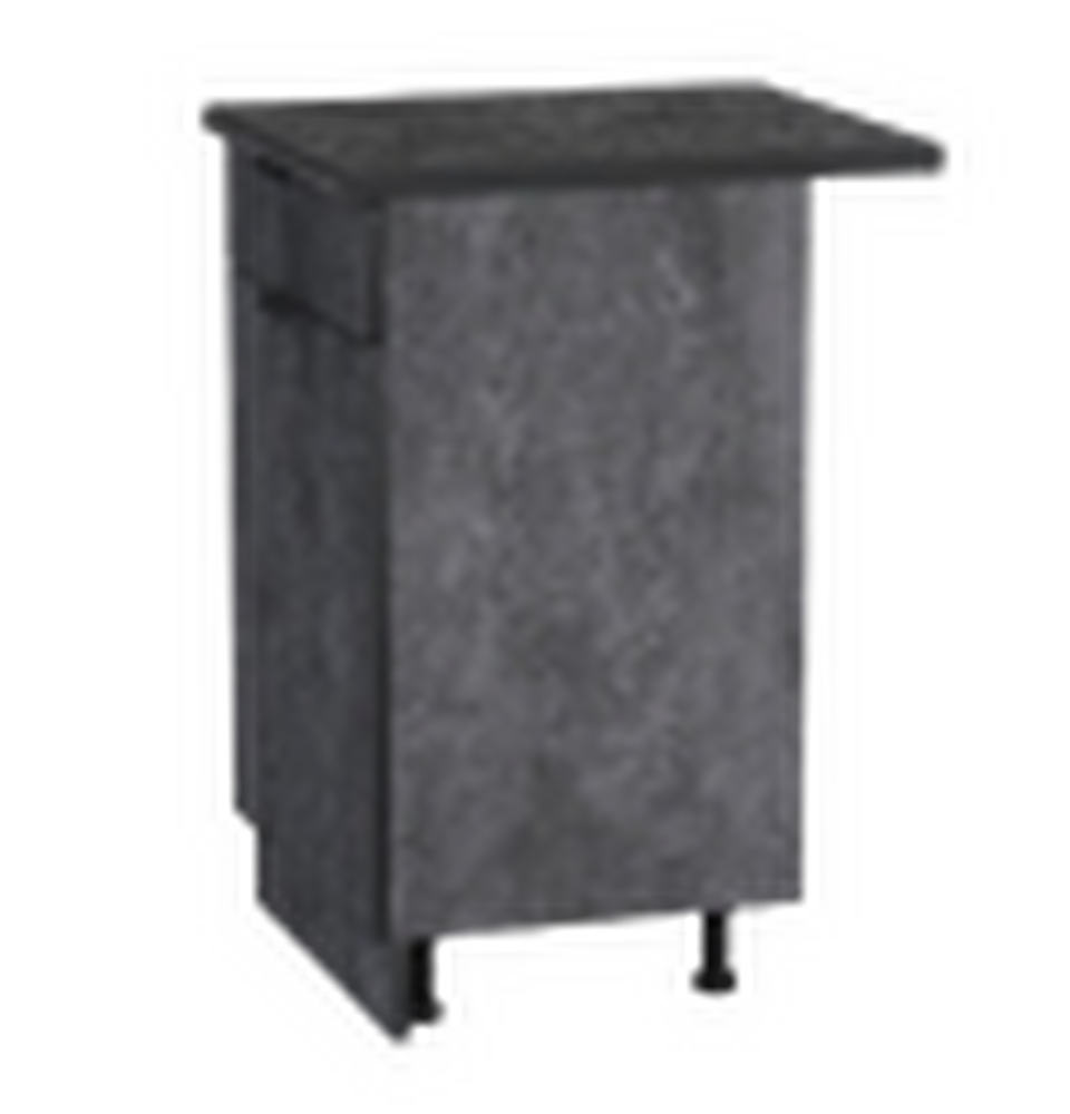 Рабочий стол 40 цвет Бетон темный (1 ящик) столешница Луна SANTREK HOME (ЛДСП)