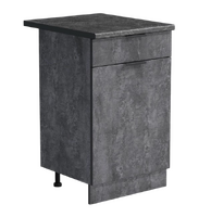 Рабочий стол 50 цвет Бетон темный (1 ящик) столешница Луна SANTREK HOME (ЛДСП)