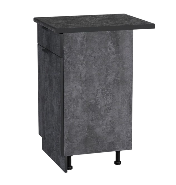 Рабочий стол 50 цвет Бетон темный (1 ящик) столешница Луна SANTREK HOME (ЛДСП)