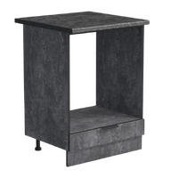 Рабочий стол под духовой шкаф 60 цвет Бетон темный столешница Луна SANTREK HOME (ЛДСП)