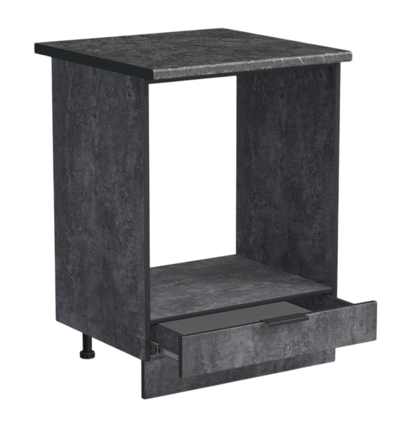 Рабочий стол под духовой шкаф 60 цвет Бетон темный столешница Луна SANTREK HOME (ЛДСП)