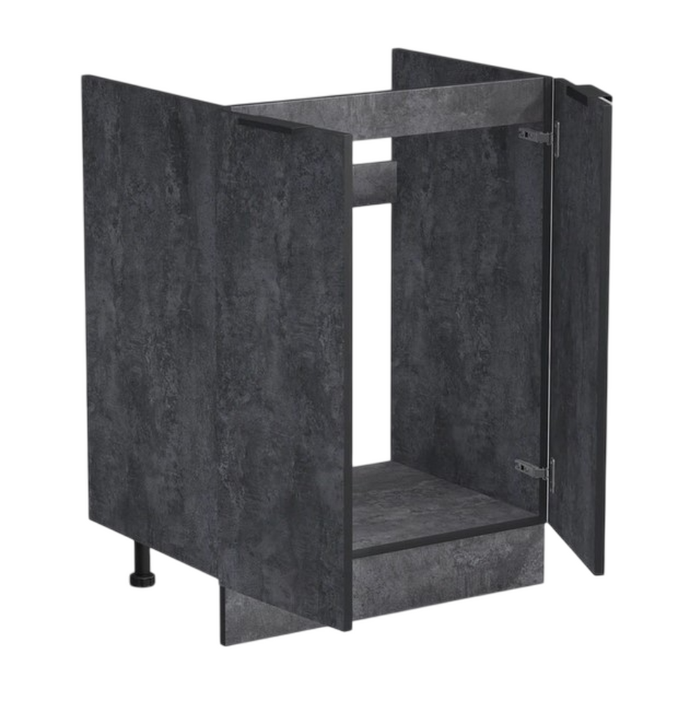 Тумба 60*60 цвет Бетон темный (2 дверцы) SANTREK HOME (ЛДСП)