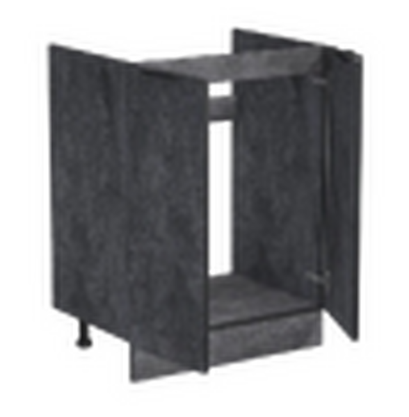 Тумба 80*50 цвет Бетон темный (2 дверцы) SANTREK HOME (ЛДСП)