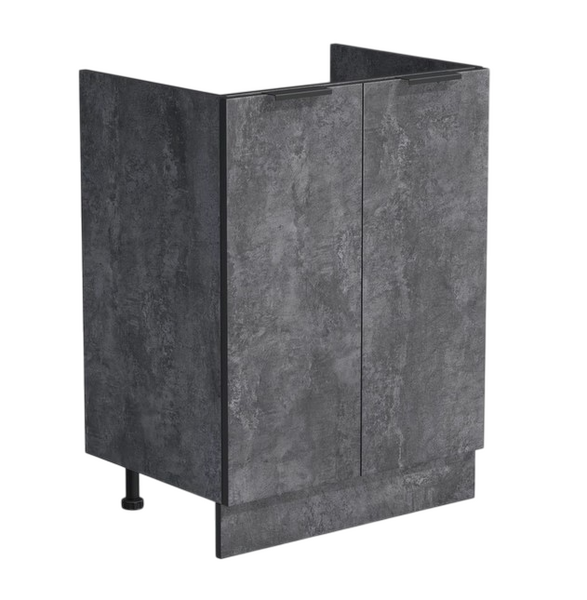 Тумба 80*60 цвет Бетон темный (2 дверцы) SANTREK HOME (ЛДСП)