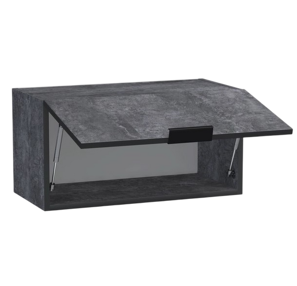 Шкаф горизонтальный над вытяжкой 60 цвет Бетон темный SANTREK HOME (ЛДСП)