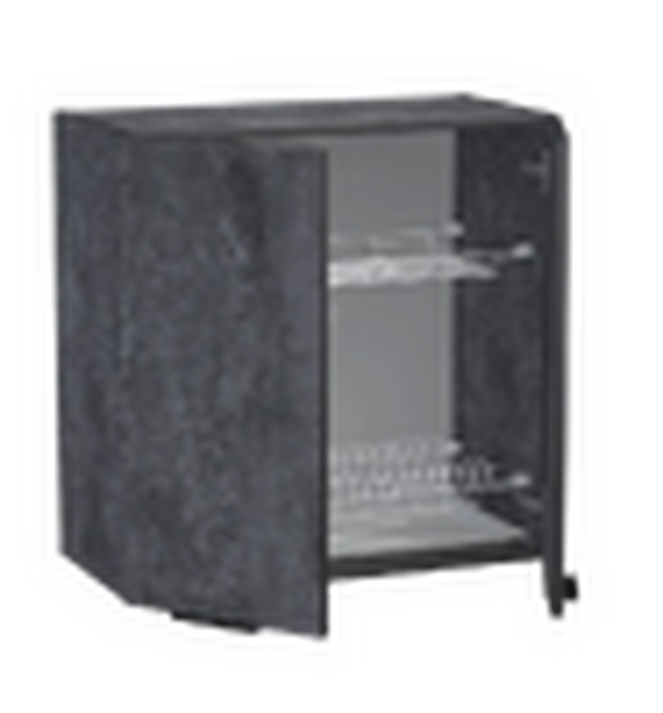 Шкаф для посуды 60 цвет Бетон темный (с сушкой) SANTREK HOME (ЛДСП)