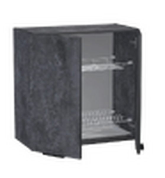 Шкаф для посуды 60 цвет Бетон темный (с сушкой) SANTREK HOME (ЛДСП)