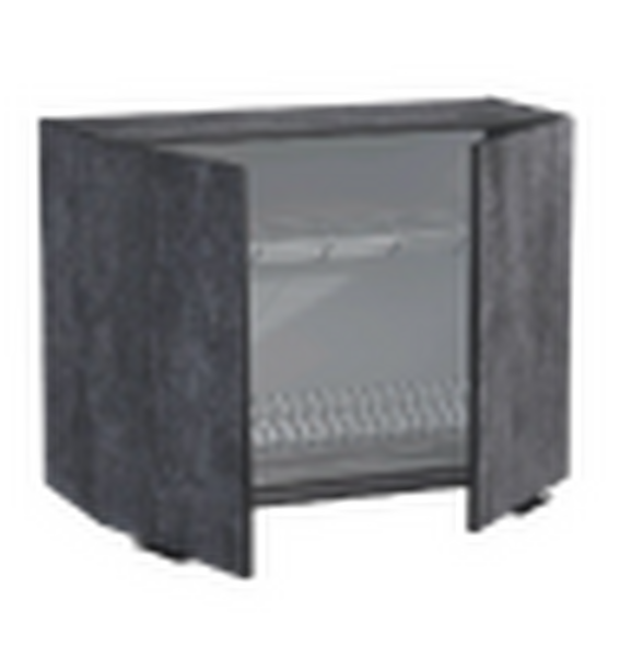 Шкаф для посуды 80 цвет Бетон темный (под сушку) SANTREK HOME (ЛДСП)