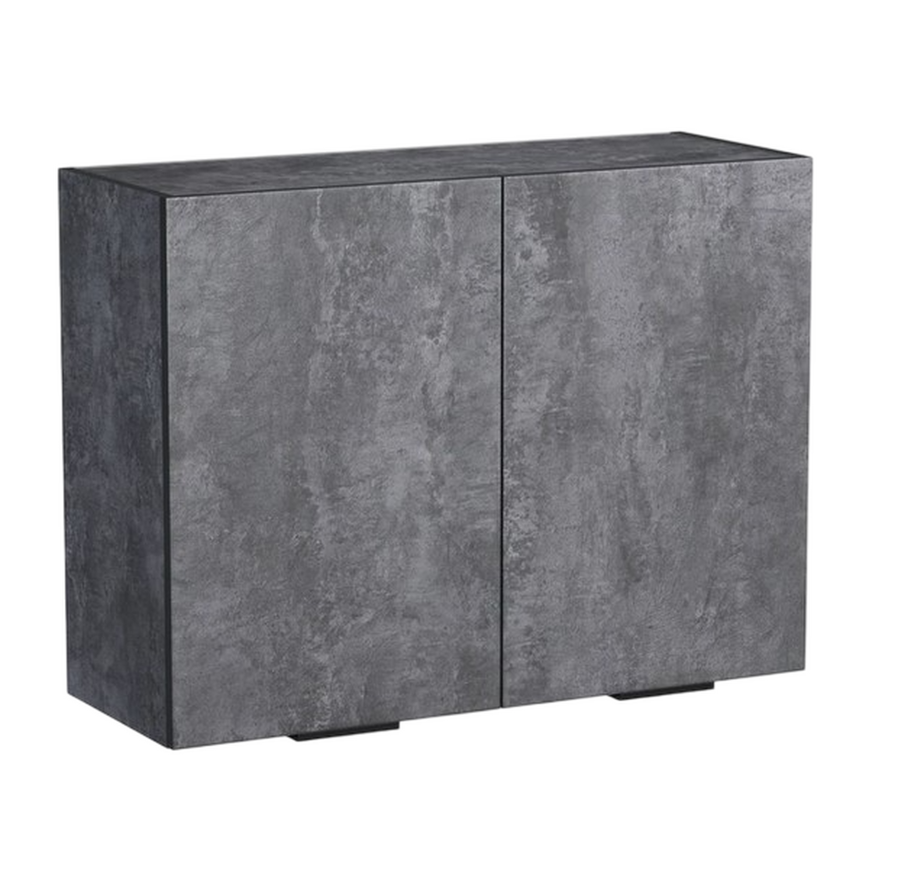 Шкаф для посуды 80 цвет Бетон темный (под сушку) SANTREK HOME (ЛДСП)