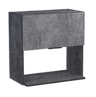 Шкаф навесной под микроволновку 50 цвет Бетон темный SANTREK HOME (ЛДСП)