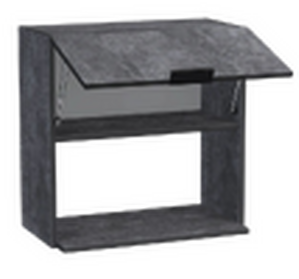 Шкаф навесной под микроволновку 50 цвет Бетон темный SANTREK HOME (ЛДСП)