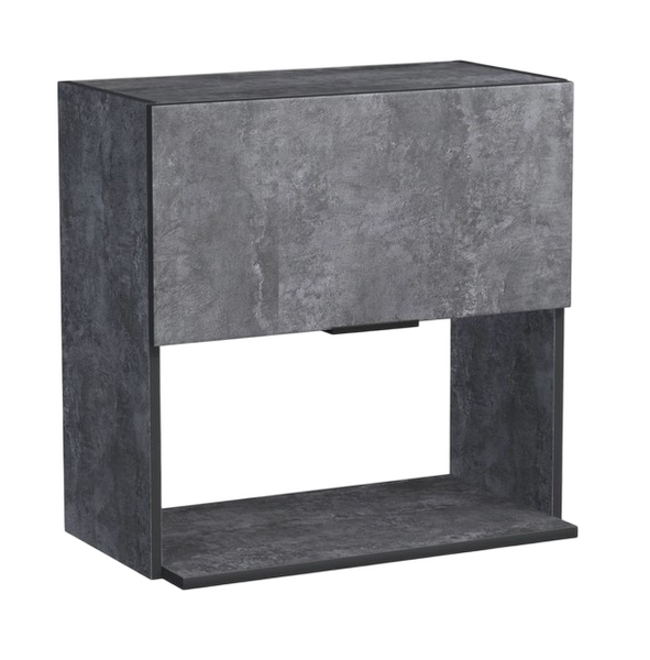 Шкаф навесной под микроволновку 60 цвет Бетон темный SANTREK HOME (ЛДСП)