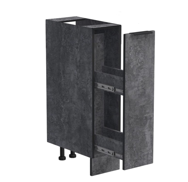 Бутылочница выдвижная 20 цвет Бетон темный без столешницы SANTREK HOME (ЛДСП)