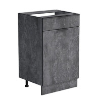 Рабочий стол 40 цвет Бетон темный (1 ящик) без столешницы SANTREK HOME (ЛДСП)