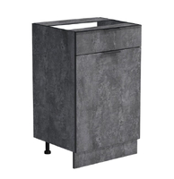 Рабочий стол 50 цвет Бетон темный (1 ящик) без столешницы SANTREK HOME (ЛДСП)