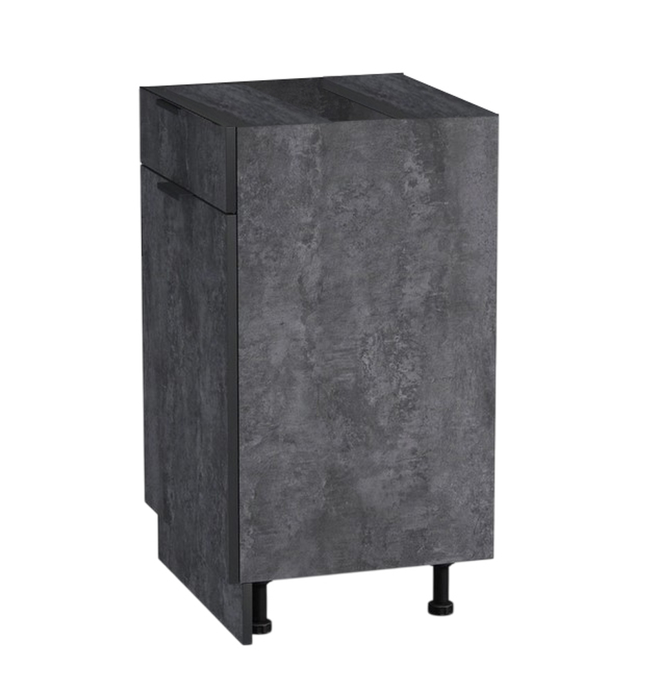 Рабочий стол 50 цвет Бетон темный (1 ящик) без столешницы SANTREK HOME (ЛДСП)
