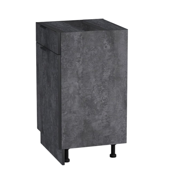 Рабочий стол 50 цвет Бетон темный (1 ящик) без столешницы SANTREK HOME (ЛДСП)