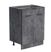 Рабочий стол 60 цвет Бетон темный (1 ящик) без столешницы SANTREK HOME (ЛДСП)