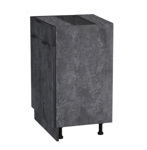 Рабочий стол 60 цвет Бетон темный (1 ящик) без столешницы SANTREK HOME (ЛДСП)