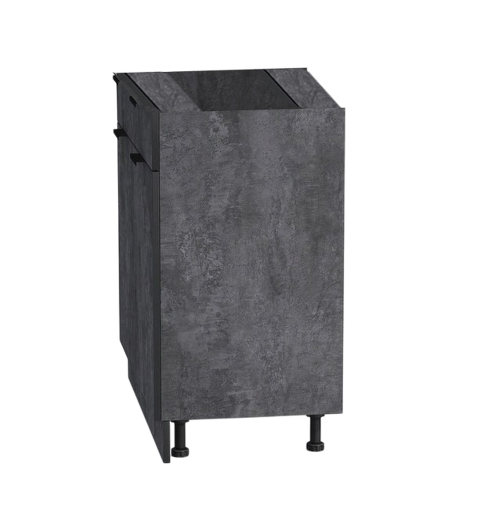 Рабочий стол 80 цвет Бетон темный (2 ящика) без столешницы SANTREK HOME (ЛДСП)