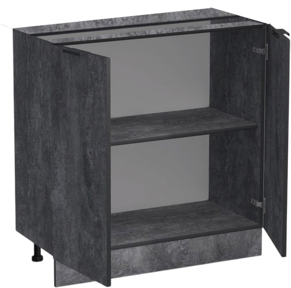 Рабочий стол 80 цвет Бетон темный без столешницы SANTREK HOME (ЛДСП)