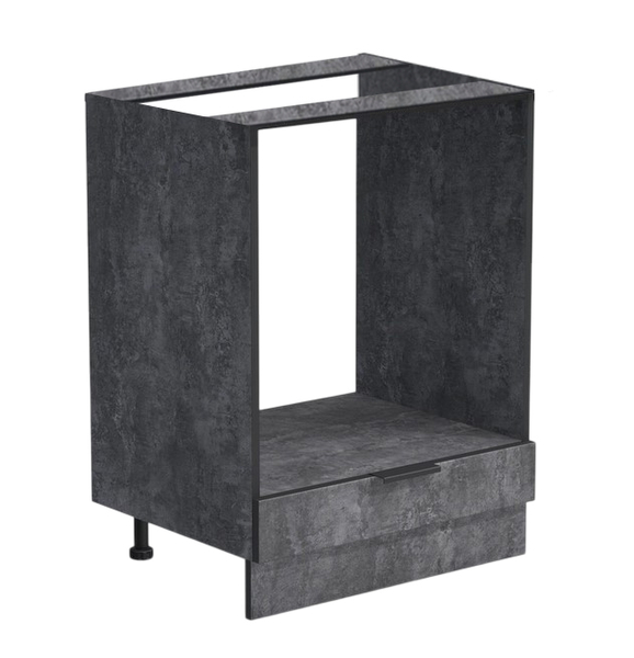 Рабочий стол под духовой шкаф 60 цвет Бетон темный без столешницы SANTREK HOME (ЛДСП)