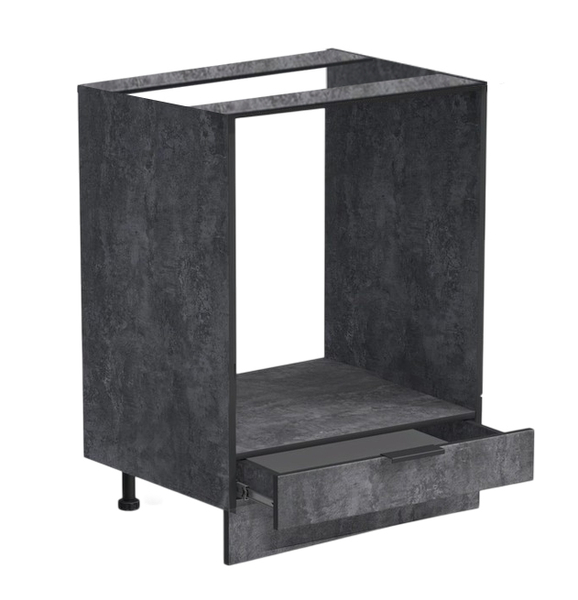 Рабочий стол под духовой шкаф 60 цвет Бетон темный без столешницы SANTREK HOME (ЛДСП)