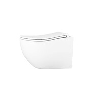  Унитаз подвесной безободковый D&K München DT1566516, 520*360*360мм, сиденье микролифт, белый НОВИНКА!!! смыв "Торнадо"