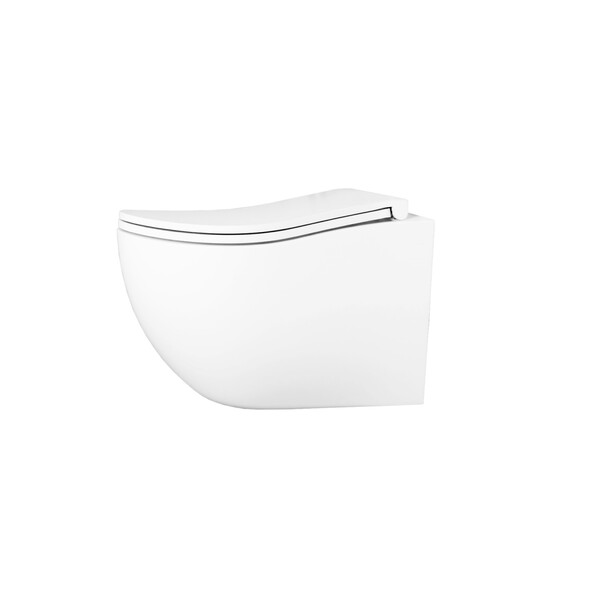  Унитаз подвесной безободковый D&K München DT1566516, 520*360*360мм, сиденье микролифт, белый НОВИНКА!!! смыв "Торнадо"