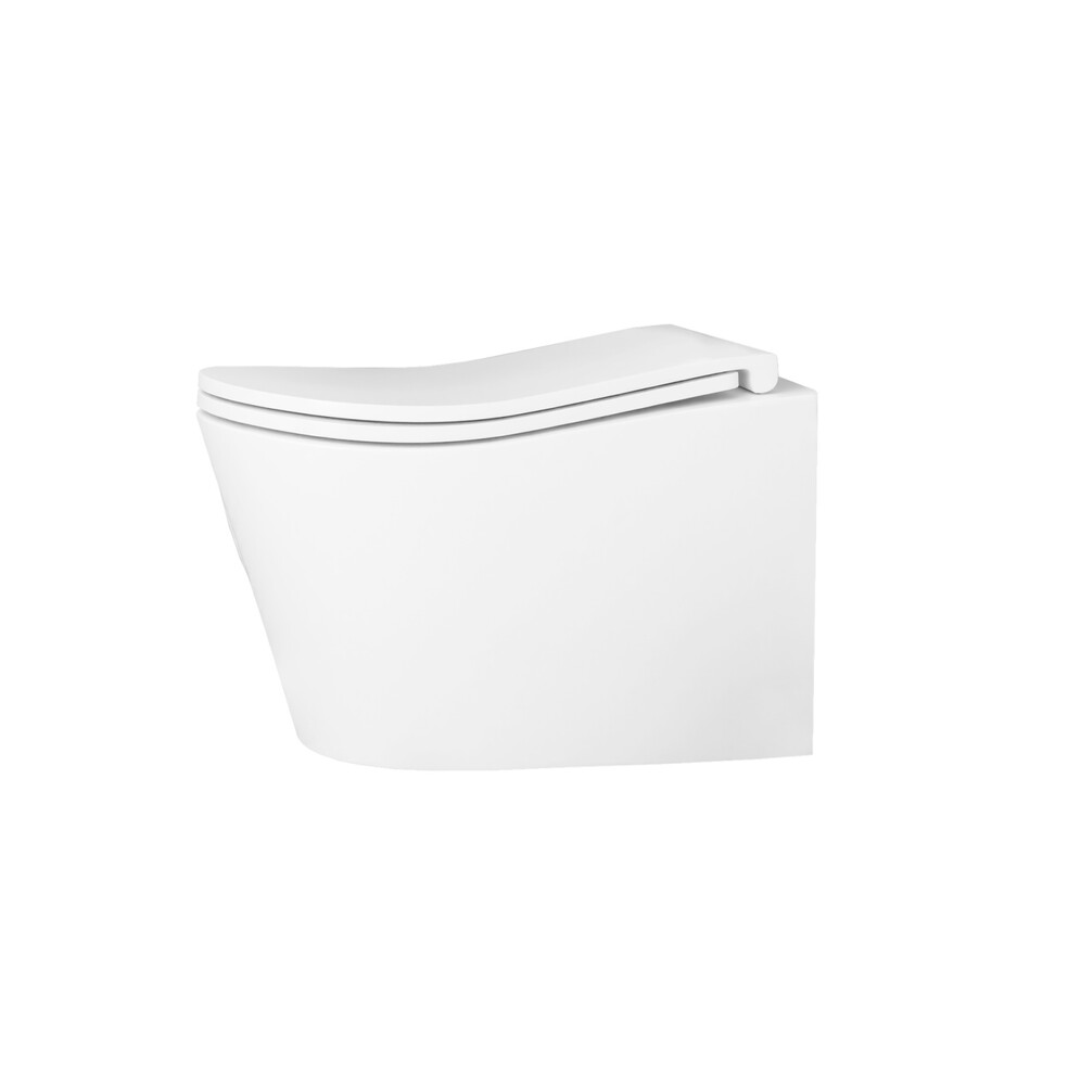  Унитаз подвесной безободковый D&K Bamberg DT1556516, 520*360*360мм, сиденье микролифт, белый НОВИНКА!!! смыв "Торнадо"