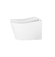  Унитаз подвесной безободковый D&K Bamberg DT1556516, 520*360*360мм, сиденье микролифт, белый НОВИНКА!!! смыв "Торнадо"