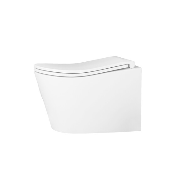  Унитаз подвесной безободковый D&K Bamberg DT1556516, 520*360*360мм, сиденье микролифт, белый НОВИНКА!!! смыв "Торнадо"