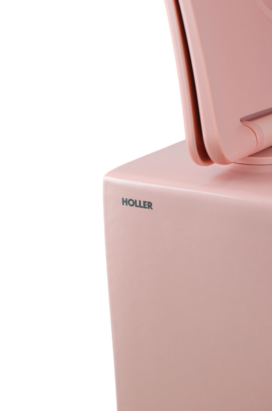 Унитаз подвесной безободковый HOLLER WALL MP (530*360*350мм, сиденье дюропласт, микролифт) РОЗОВЫЙ матовый