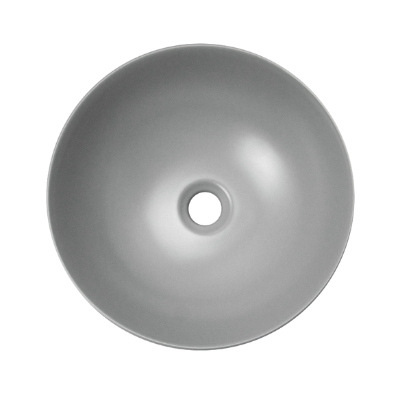 Раковина накладная HOLLER K-M6224LGA (395*395*150мм), светло-серый матовый