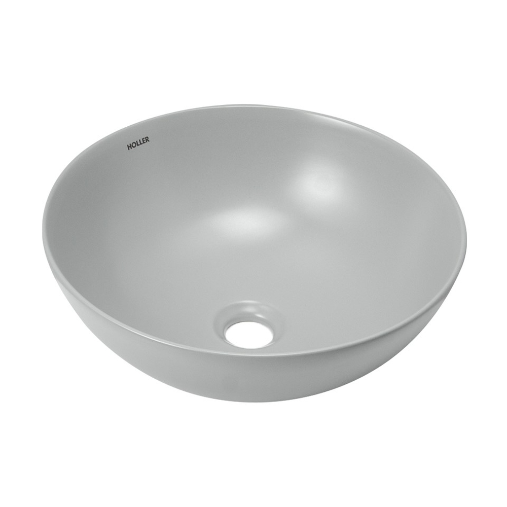 Раковина накладная HOLLER K-M6224LGA (395*395*150мм), светло-серый матовый