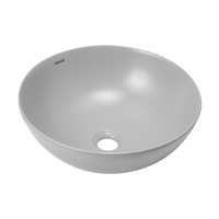 Раковина накладная HOLLER K-M6224LGA (395*395*150мм), светло-серый матовый