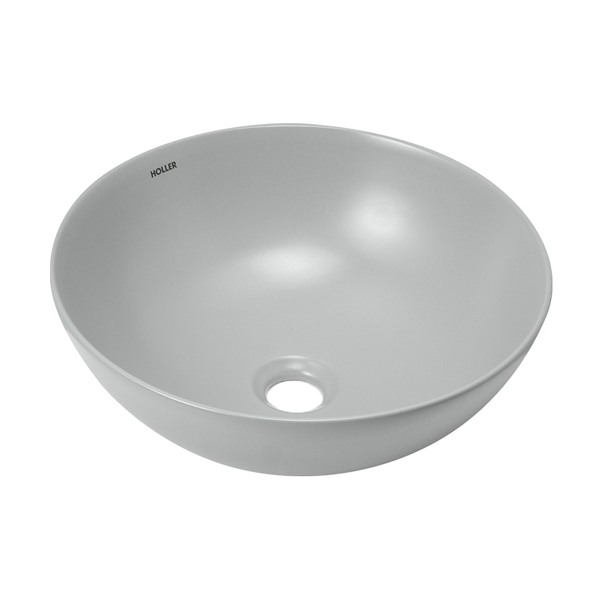 Раковина накладная HOLLER K-M6224LGA (395*395*150мм), светло-серый матовый