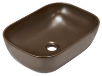 Раковина накладная HOLLER K-M6513BRN (455*320*135мм), коричневый матовый