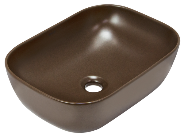 Раковина накладная HOLLER K-M6513BRN (455*320*135мм), коричневый матовый