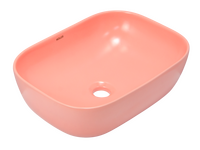 Раковина накладная HOLLER K-M6513PIK (455*320*135мм), розовый матовый
