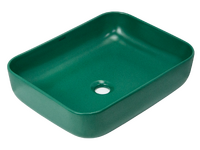 Раковина накладная HOLLER K-M6509JSP (500*400*130мм), темно-зеленый матовый