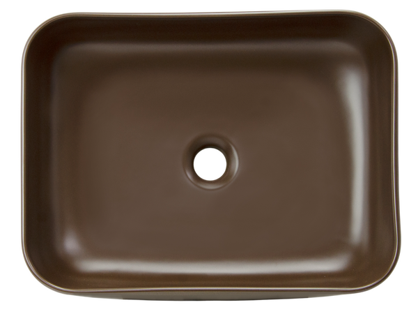 Раковина накладная HOLLER K-M6509BRN (500*400*130мм), коричневый матовый