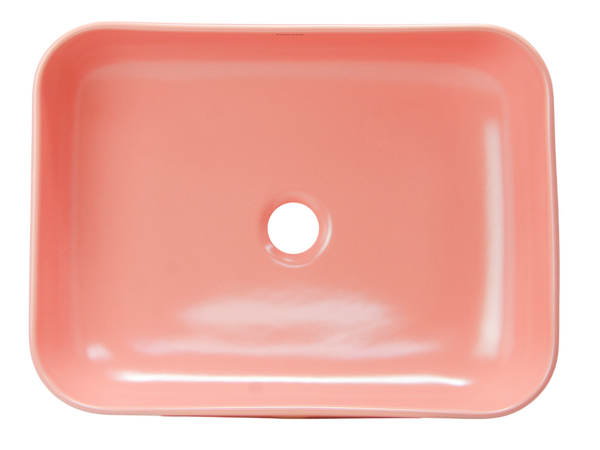 Раковина накладная HOLLER K-M6509PIK (500*400*130мм), розовый матовый