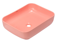 Раковина накладная HOLLER K-M6509PIK (500*400*130мм), розовый матовый