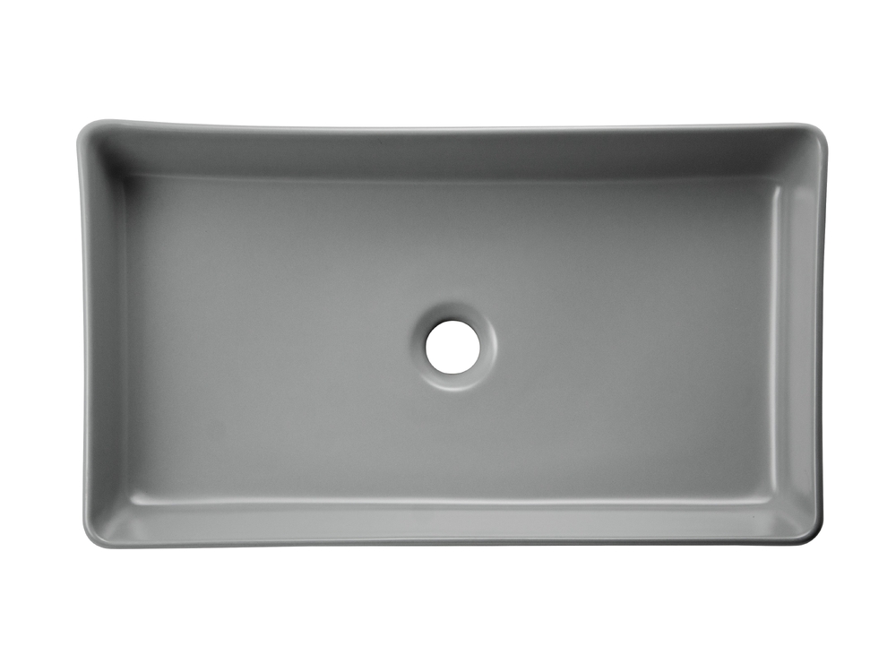 Раковина накладная HOLLER K-M6260-60LGA (610*345*110мм), светло-серый матовый