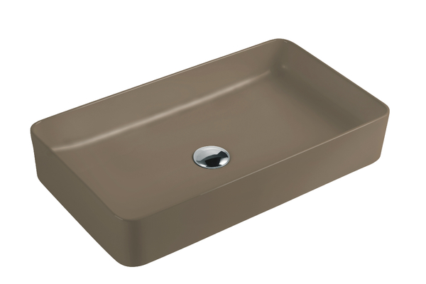 Раковина накладная HOLLER K-M6260-60CML (610*345*110мм), бежевый матовый